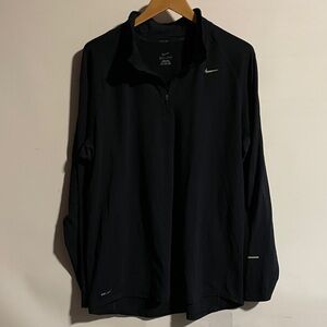Nike running dri-fit Men's Black Performance Jacket